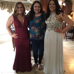 Jovani Prom Dress! Deep red sparkle